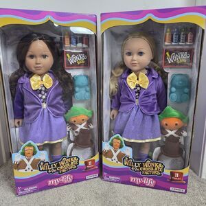 My Life As 2-Pack of Willy Wonka Posable 18-inch Doll: Brunette & Blonde 🆕